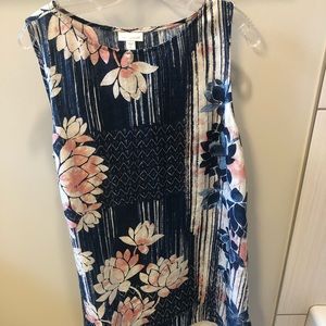 J Jill Tunic sleeveless linen Large